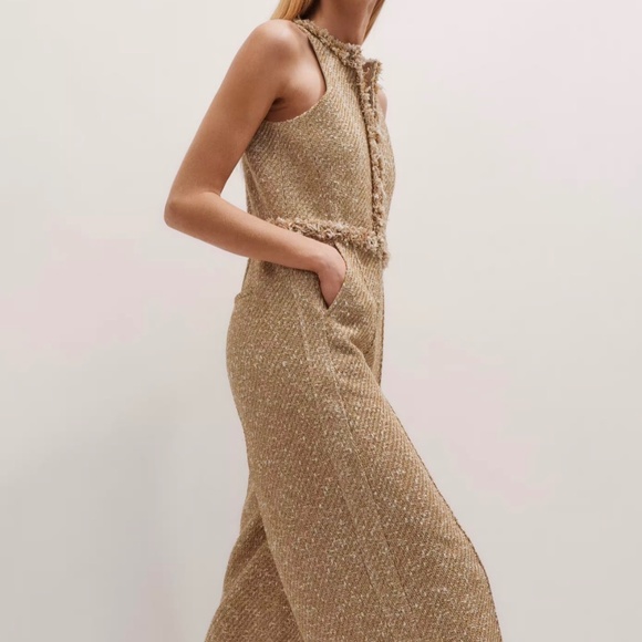Me+Em Gold Tweed jumpsuit - Picture 2 of 3